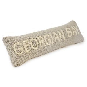 Georgian Bay Hooked Wool Pillow