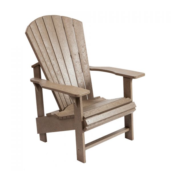 Beige Upright Adirondack Chair