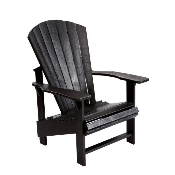 Black Upright Adirondack Chair