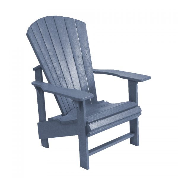 Slate Grey Upright Adirondack Chair