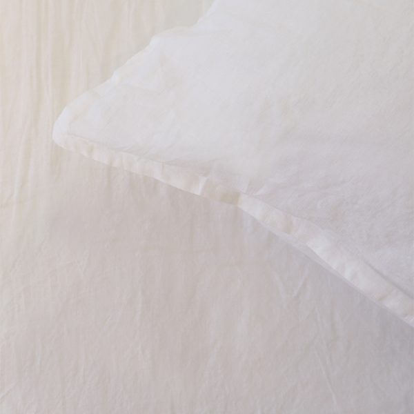 White Linen Duvet Detail